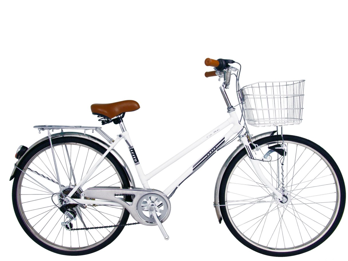 26吋 歐式淑女車 白