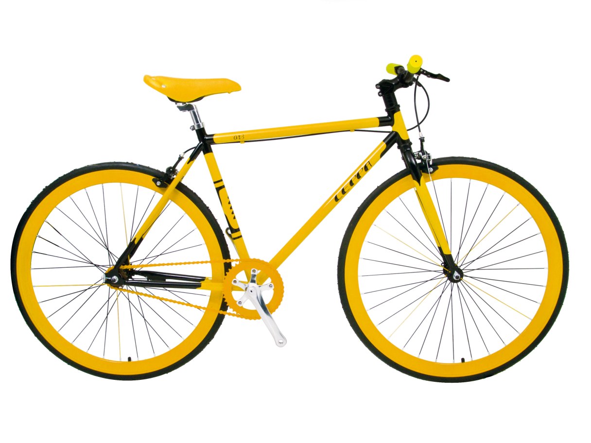 700C 單速車 黃