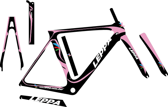 700C 碳纖維跑車 粉