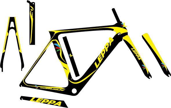 700C 碳纖維跑車 黃