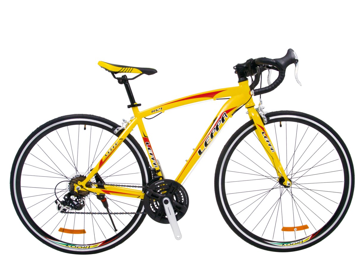 700C 鋁合金彎把公路車 黃