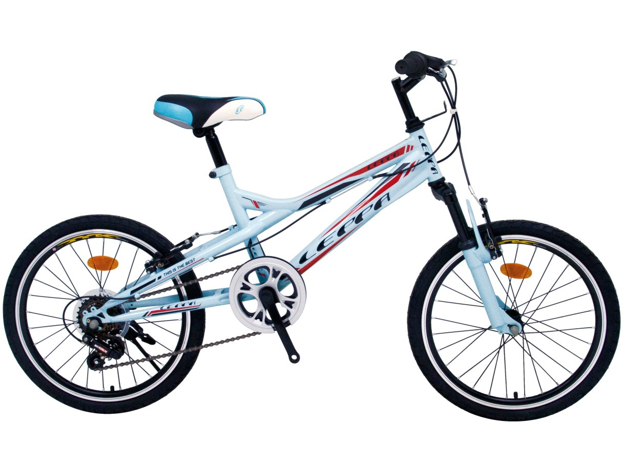 20吋 SHIMANO變速轉把越野登山車 水藍