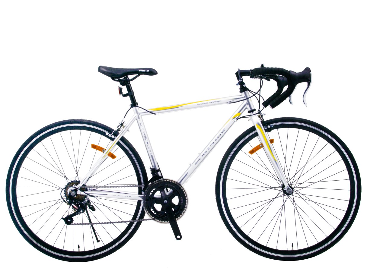 700C 鋁合金彎把公路車 銀