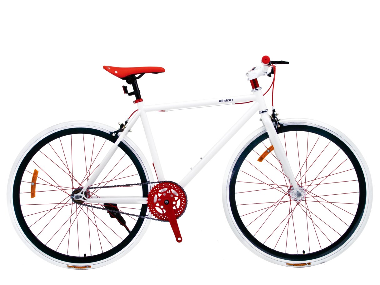 700C 單速車 白/黑